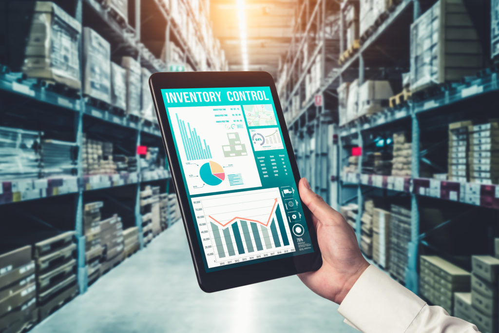 Tablet with inventory management interface